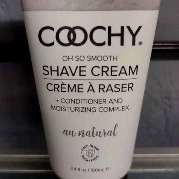 Coochy RASH FREE Shave Cream/Hair Conditioner-Au Natural 3.4 oz - Picture 1 of 2